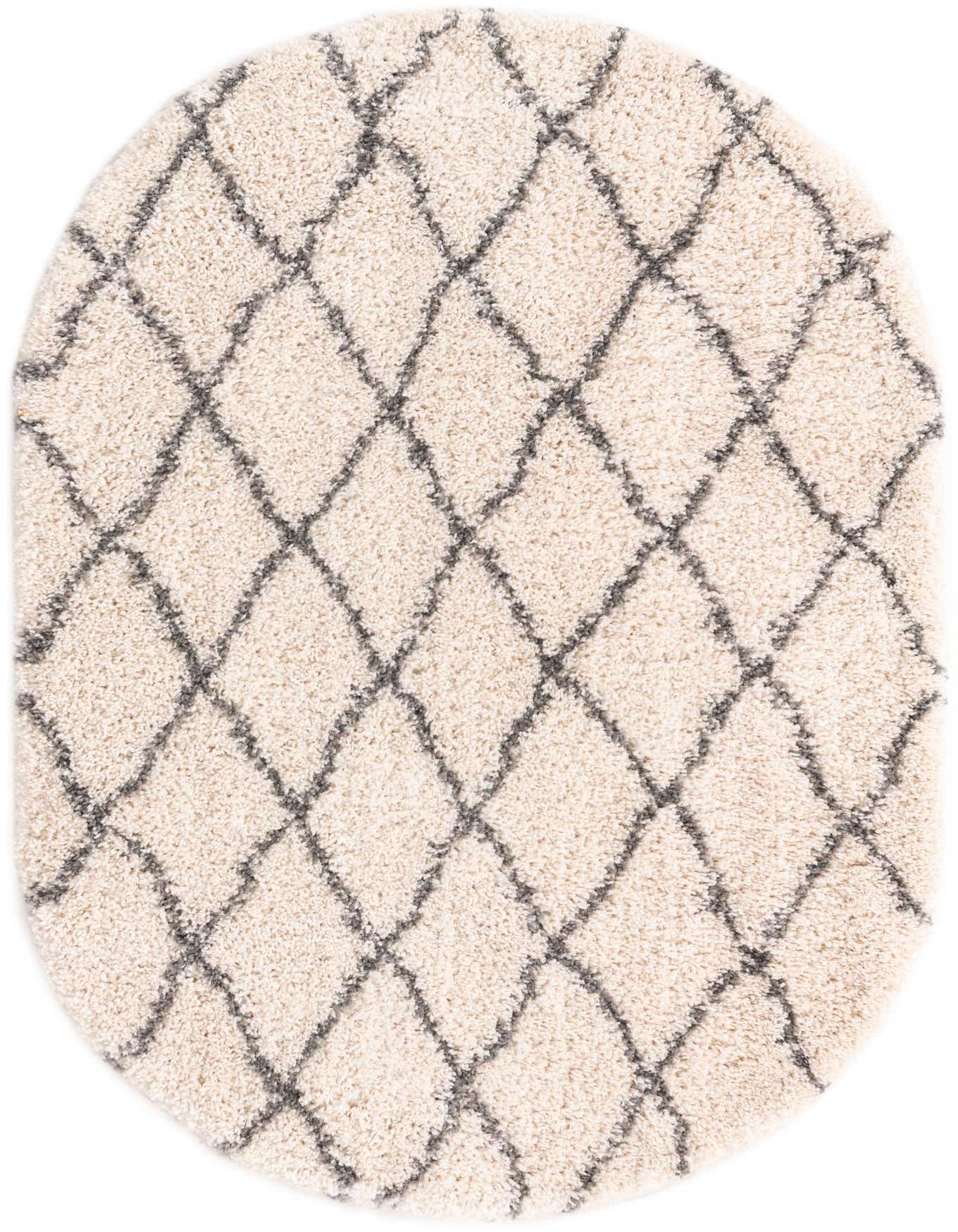 Primary image 4' x 6' Marrakesh Shag Oval Rug