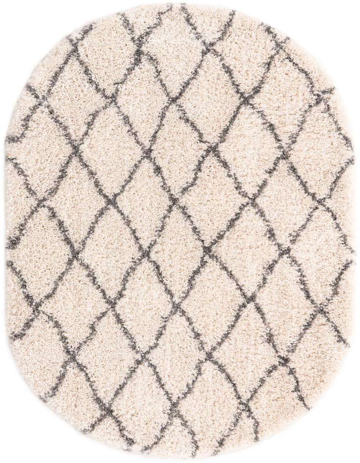 Detail image of 4' x 6' Marrakesh Shag Oval Rug