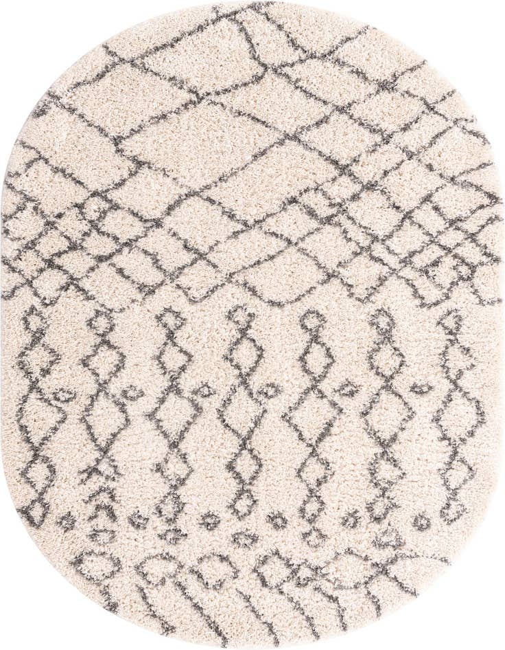 Detail image of 5' 3 x 8' Marrakesh Shag Oval Rug
