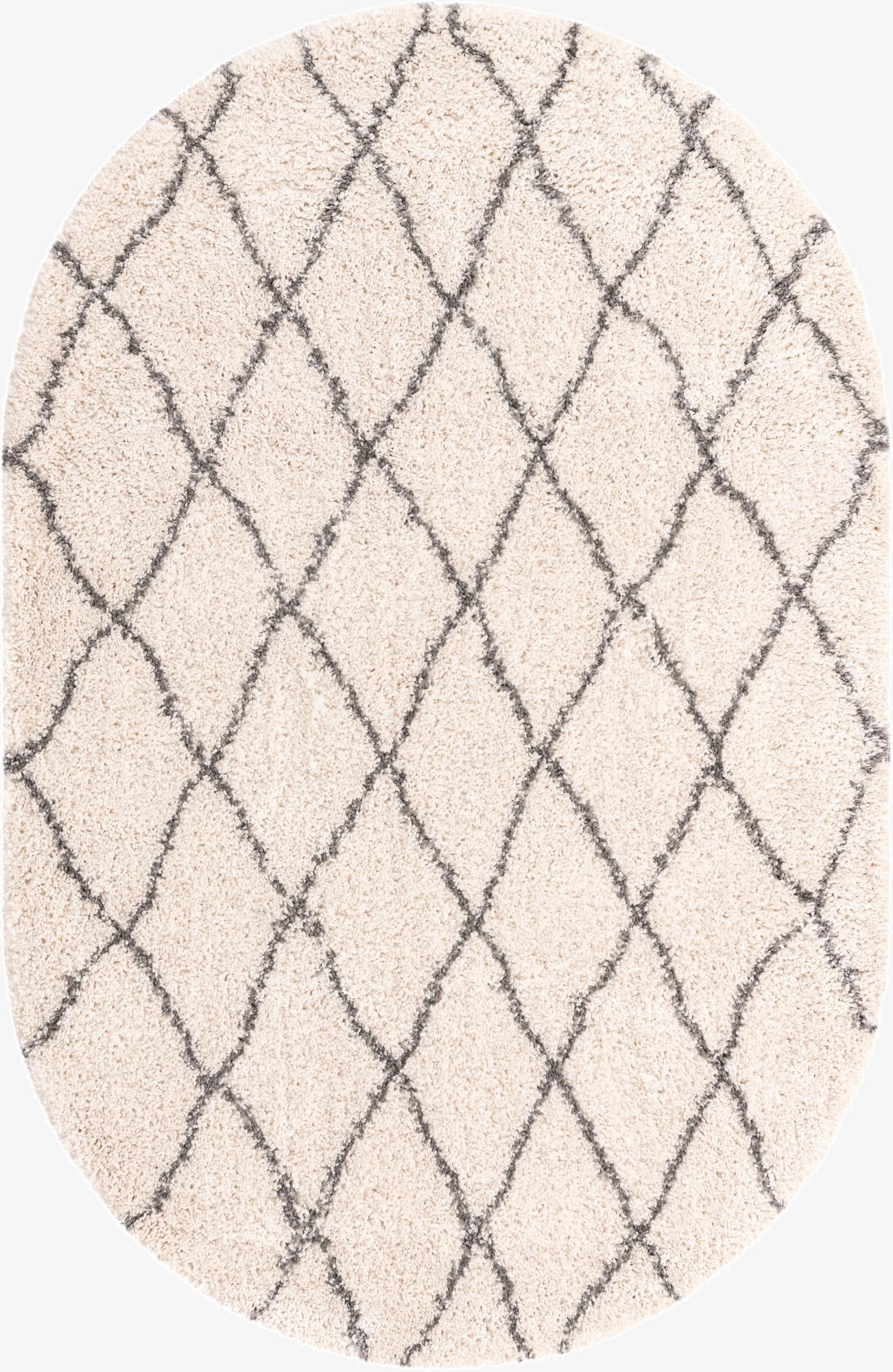 5' 3 x 8' Marrakesh Shag Oval Rug