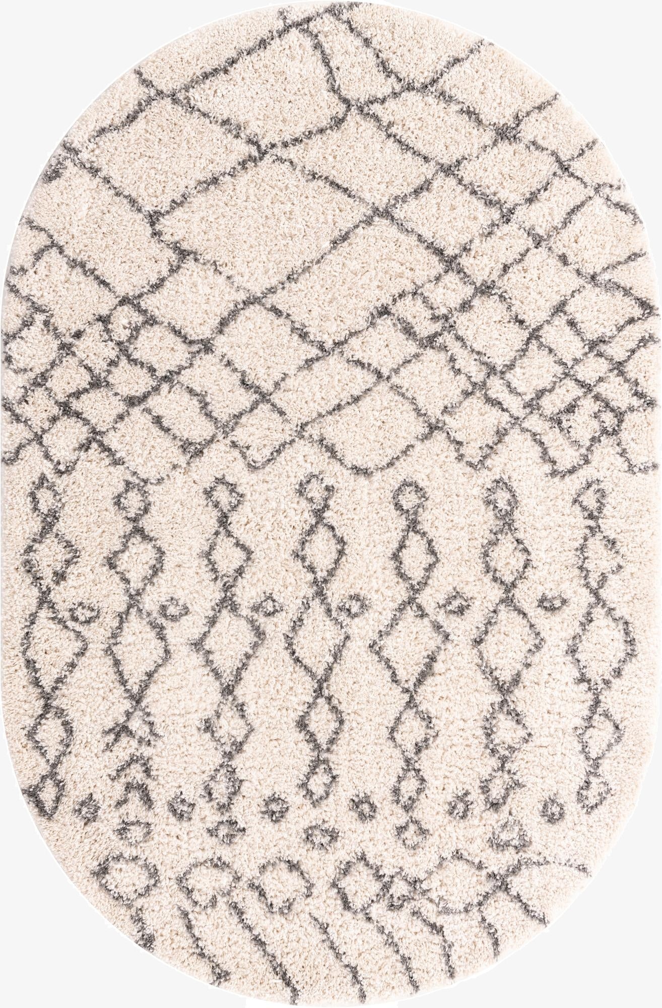 5' 3 x 8' Marrakesh Shag Oval Rug