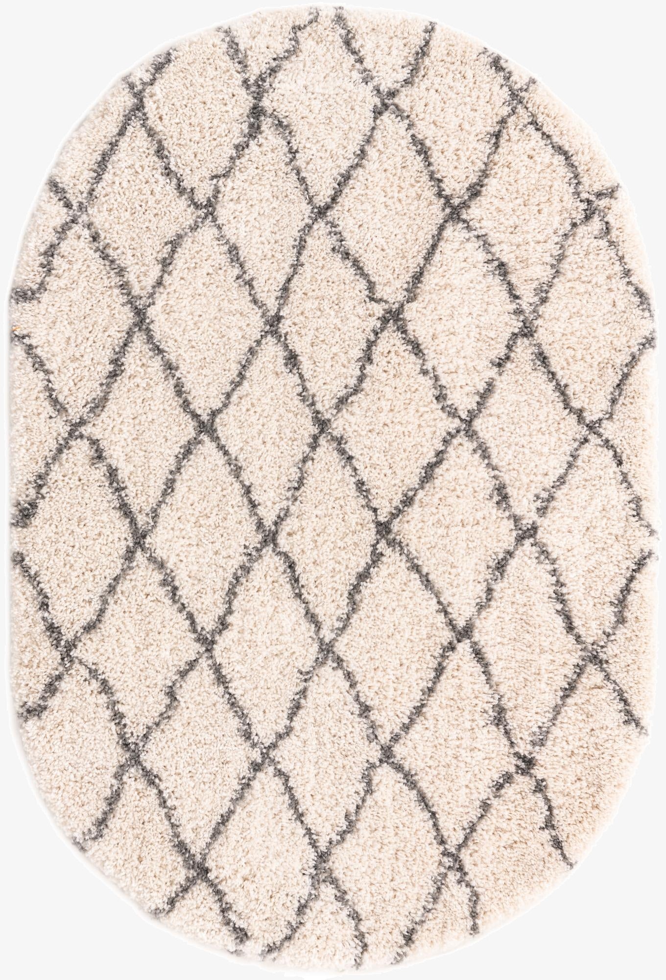 125cm x 185cm Marrakesh Shag Oval Rug