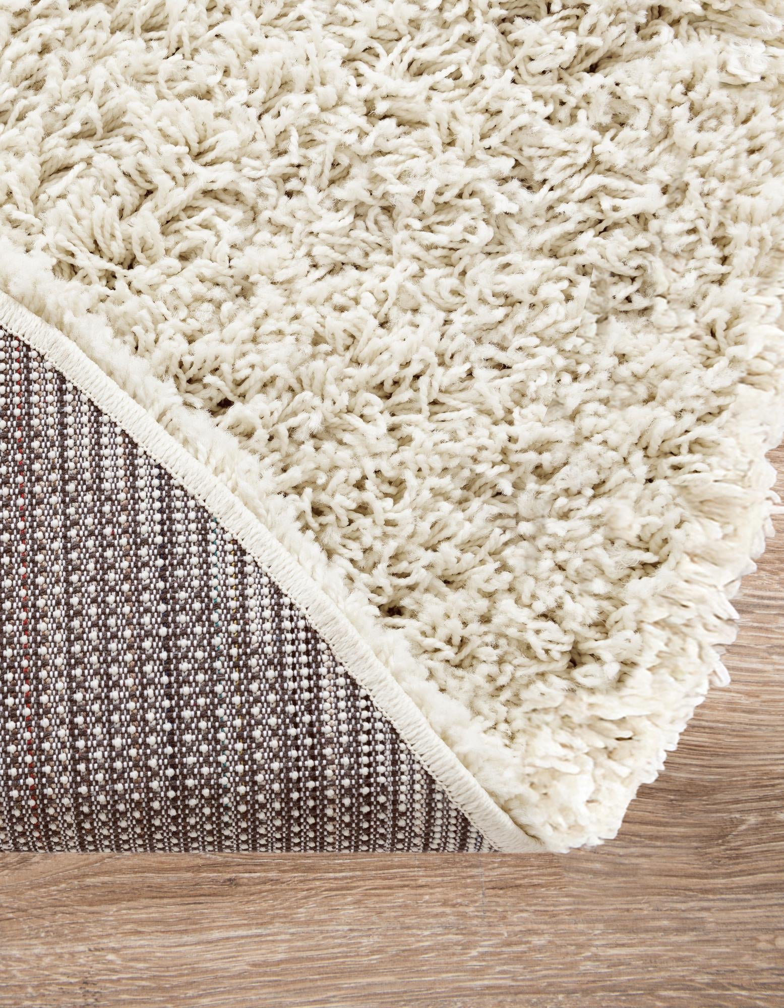 3' x 5' 3 Solid Shag Oval Rug