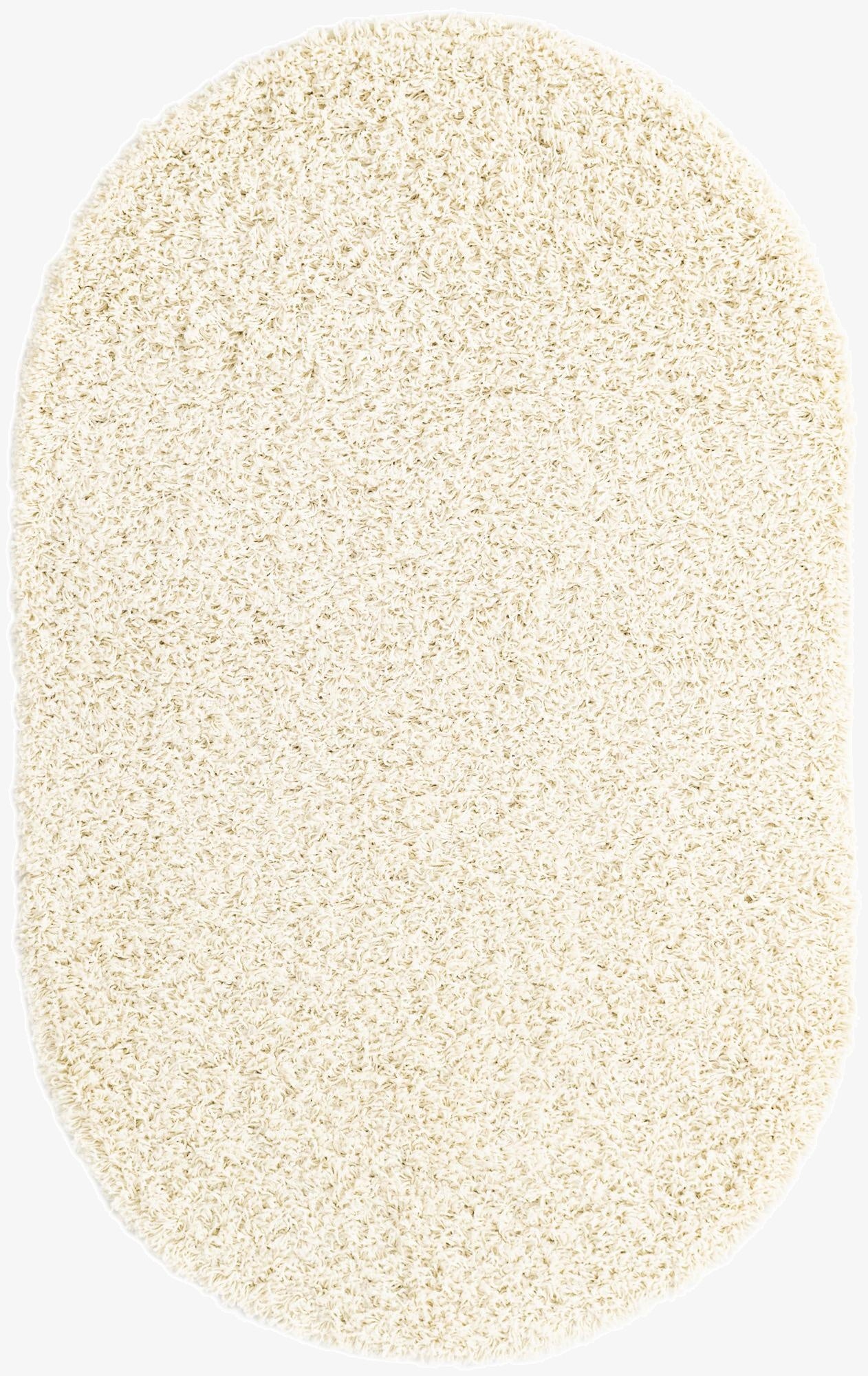 Primary image 3' x 5' 3 Solid Shag Oval Rug