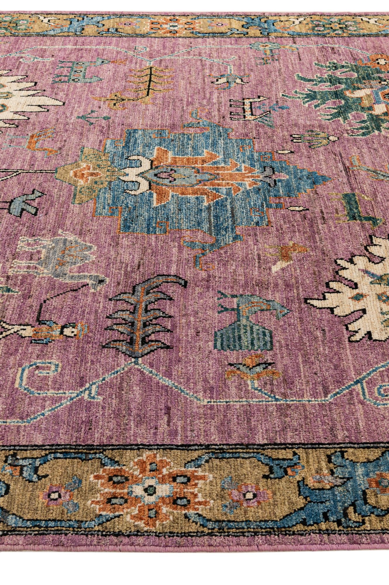 8' 4 x 10' 2 Hand Knotted Oushak Wool Rug