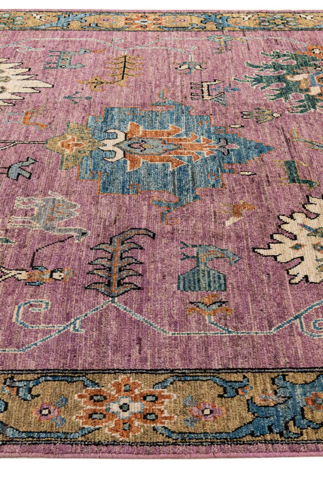 Detail image of 8' 4 x 10' 2 Hand Knotted Oushak Wool Rug