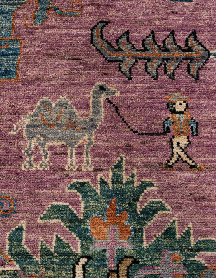 Detail image of 8' 4 x 10' 2  Hand Knotted Oushak Wool Rug