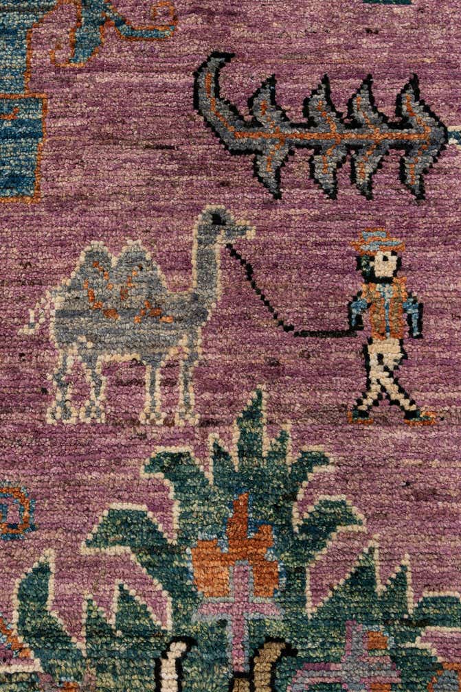 8' 4 x 10' 2 Hand Knotted Oushak Wool Rug