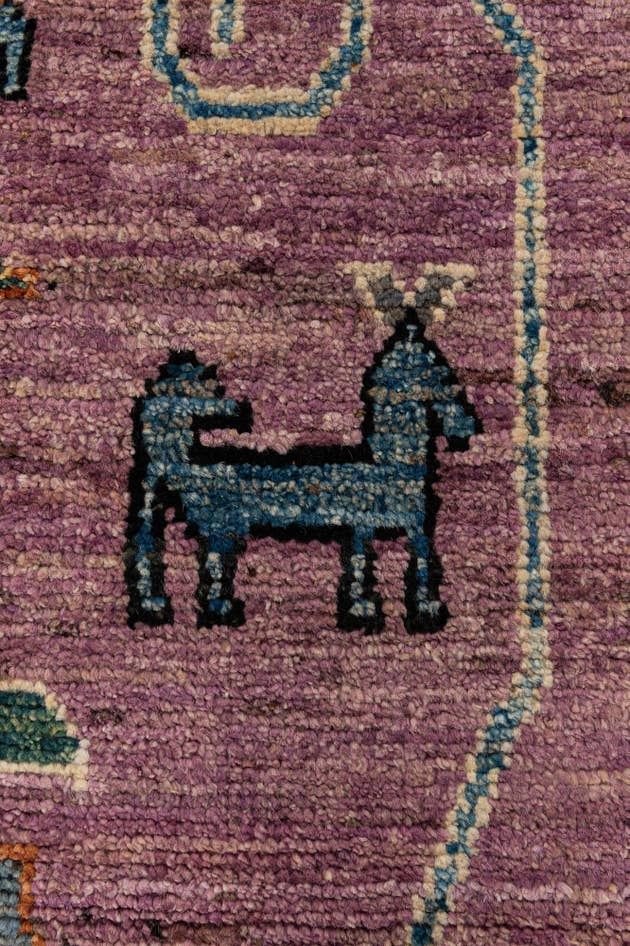 Detail image of 8' 4 x 10' 2 Hand Knotted Oushak Wool Rug