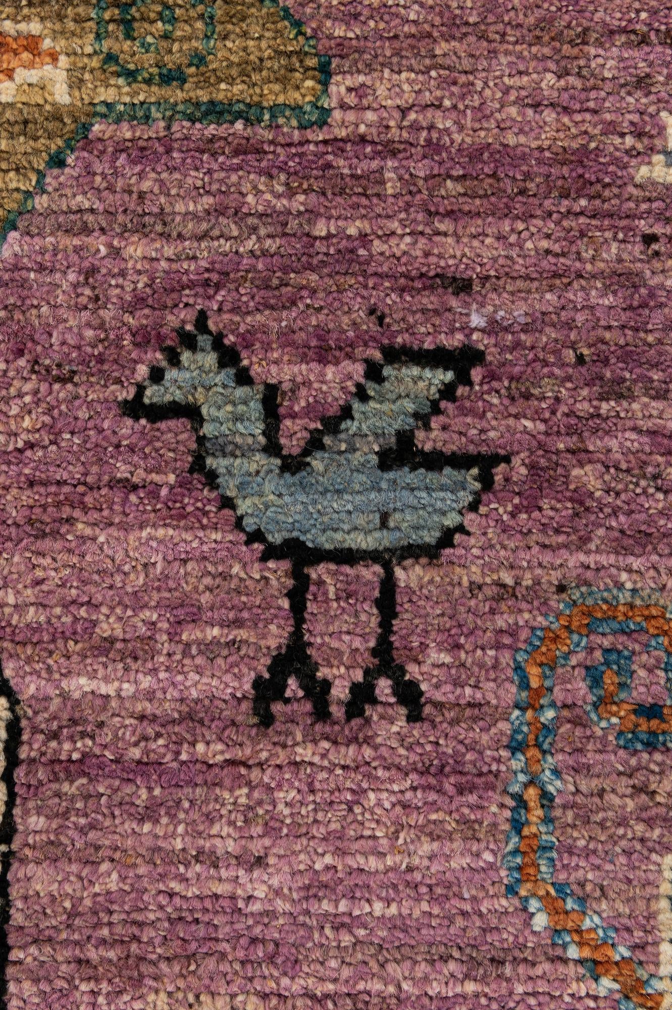 8' 4 x 10' 2 Hand Knotted Oushak Wool Rug