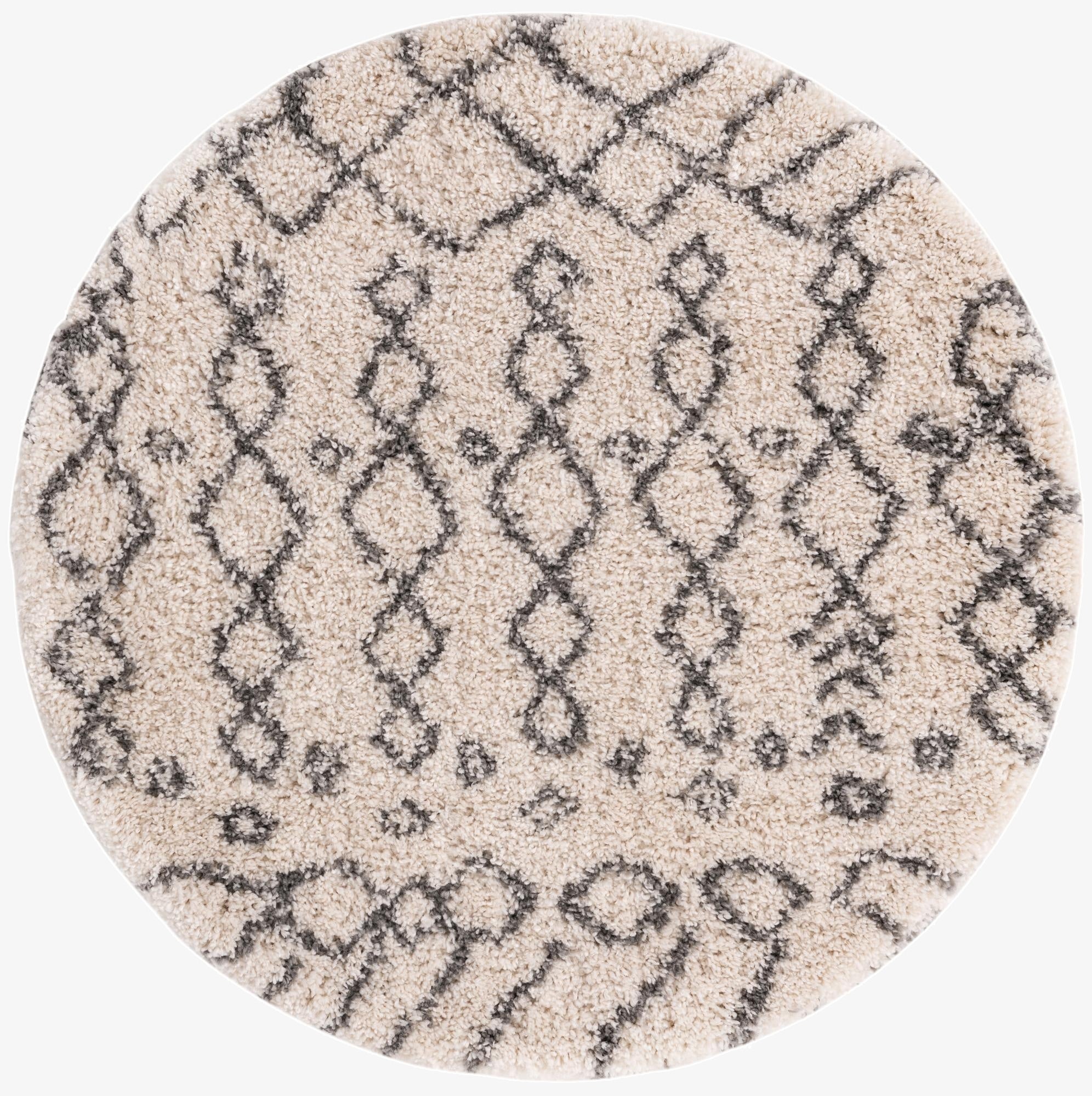 4' x 4' Marrakesh Shag Round Rug