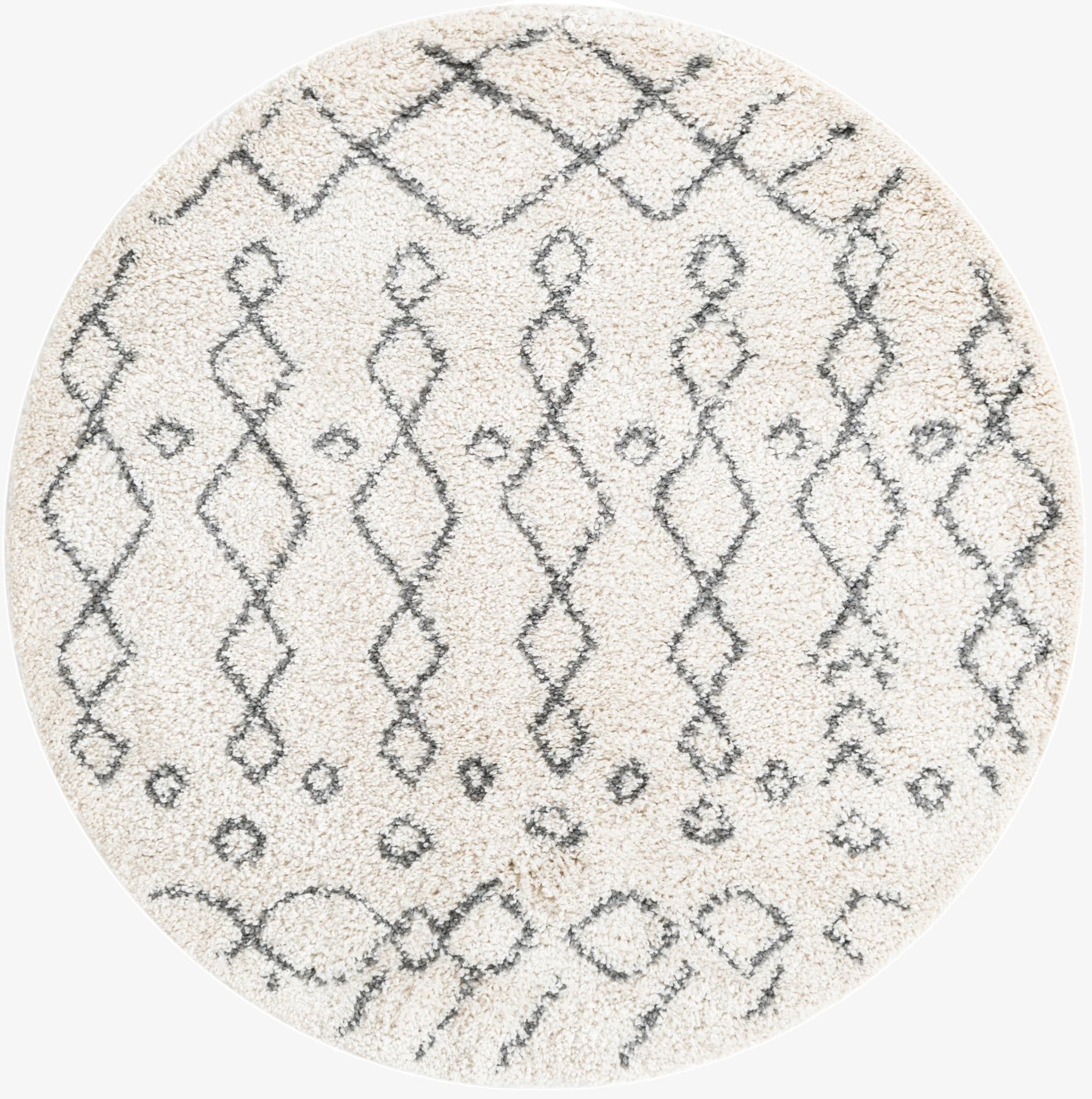 5' 3 x 5' 3 Marrakesh Shag Round Rug