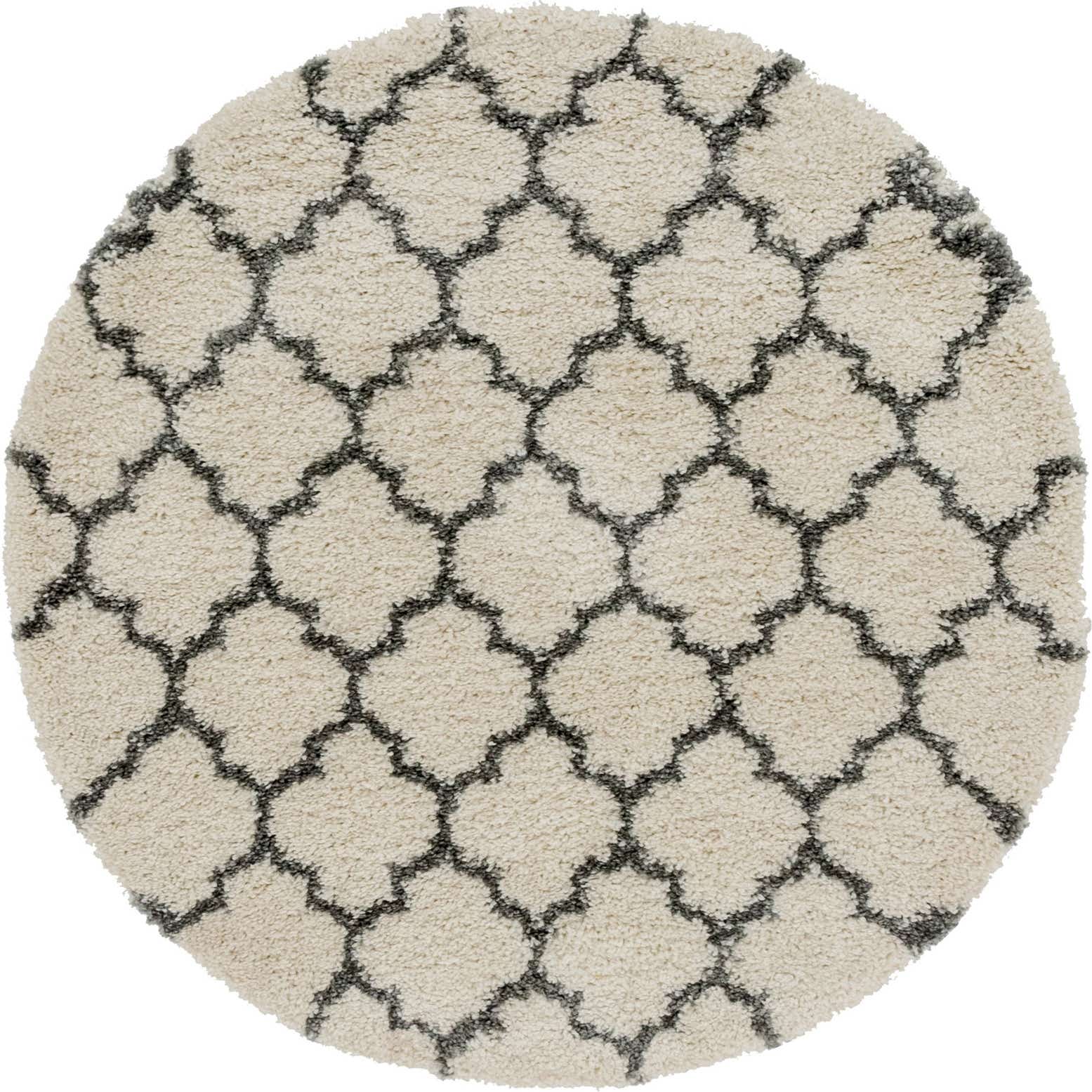 5' x 5' Moroccan Shag Round Rug