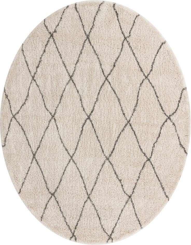 Detail image of 9' 10 x 9' 10 Moroccan Shag Round Rug