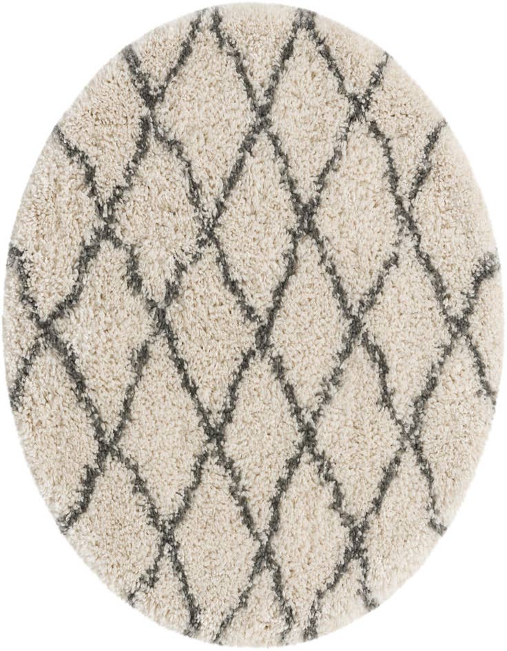 Detail image of 3' 3 x 3' 3 Moroccan Shag Round Rug