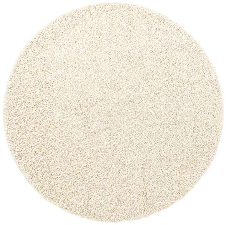 7' 10 x 7' 10 Solid Shag Round Rug