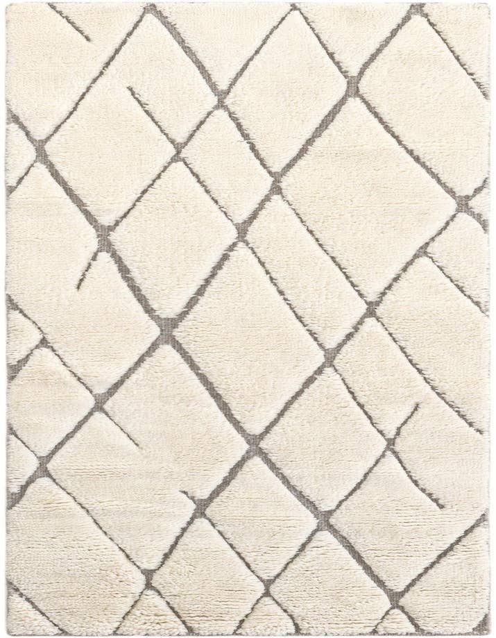 Detail image of 2' x 6' 1 Hand Knotted Atlas Moroccan Wool Runner Rug