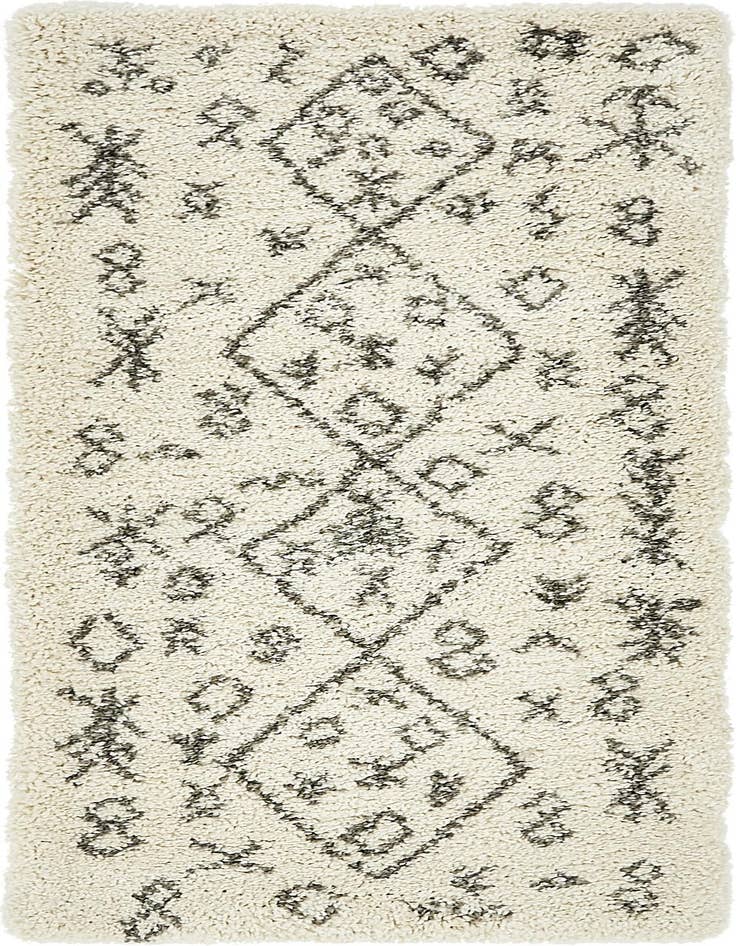 Detail image of 2' 7 x 6' Moroccan Shag Runner Rug