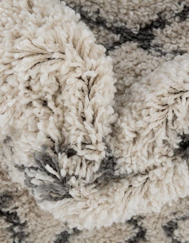 Detail image of 2' 7 x 14' Moroccan Shag Runner Rug