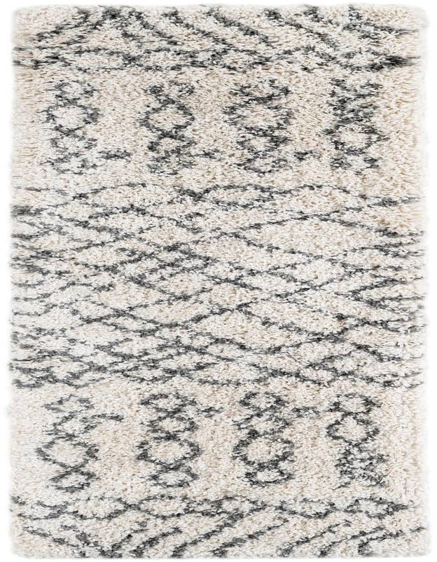 Detail image of 2' x 7' 1 Moroccan Shag Runner Rug