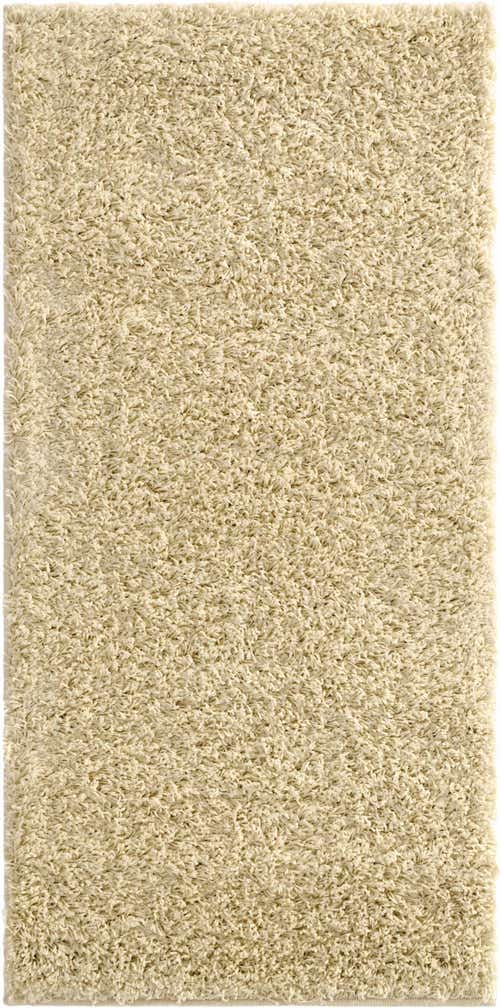 2' x 4' Solid Shag Runner Rug