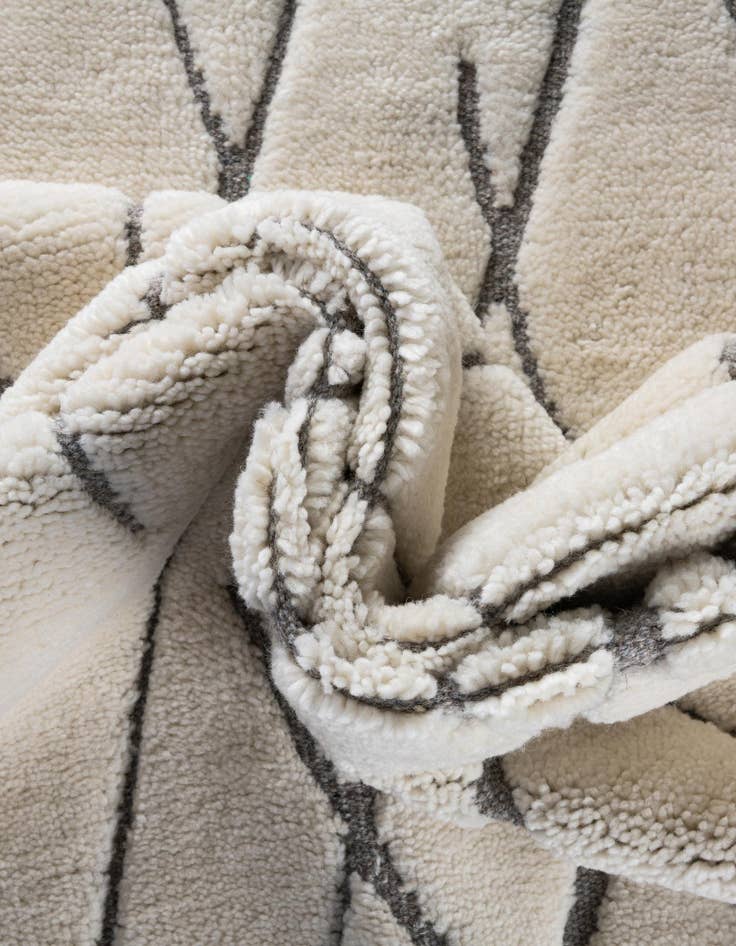 Detail image of 7' 10 x 7' 10 Hand Knotted Atlas Moroccan Wool Square Rug