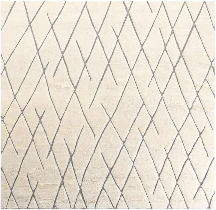 7' 10 x 7' 10 Hand Knotted Atlas Moroccan Wool Square Rug
