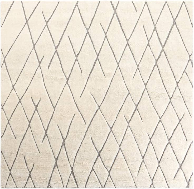 Detail image of 7' 10 x 7' 10 Hand Knotted Atlas Moroccan Wool Square Rug