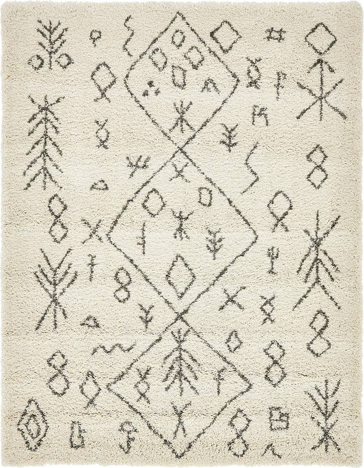 Detail image of 8' x 8' Moroccan Shag Square Rug