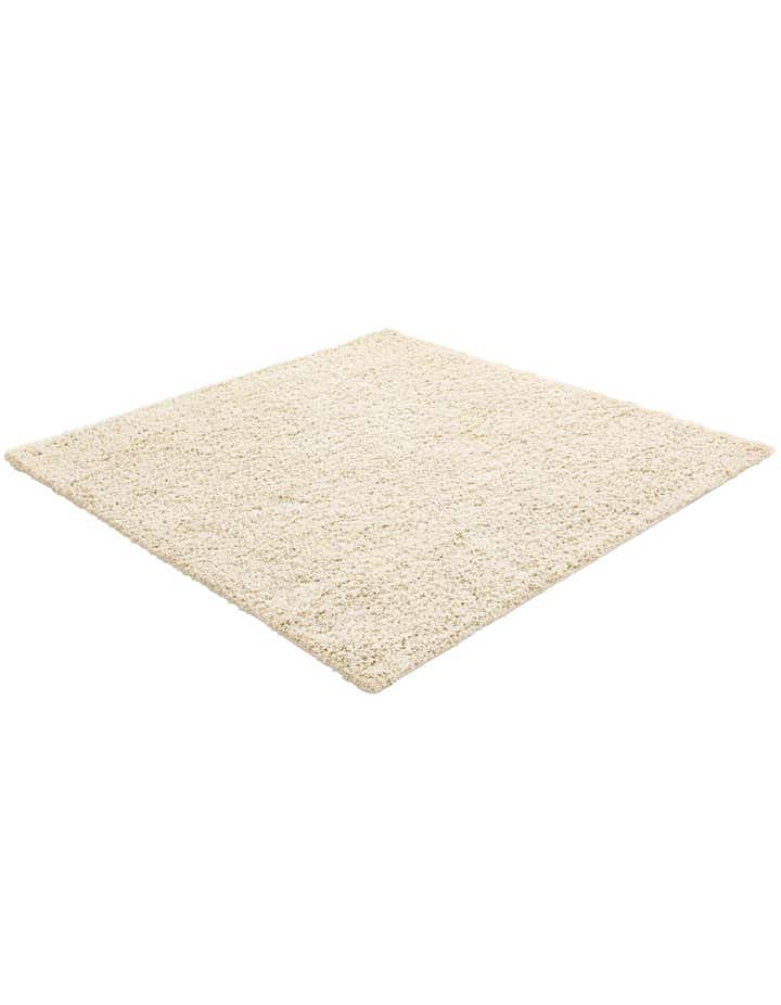 5' x 5' Solid Shag Square Rug