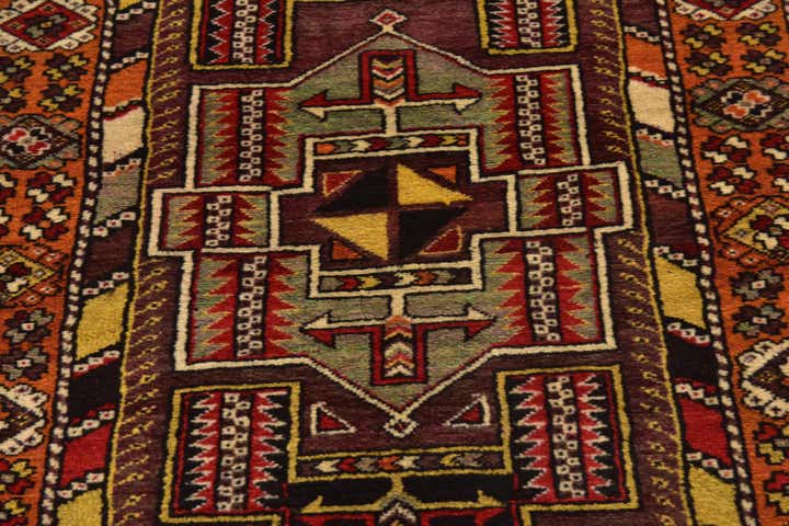4' x 5' 7 Hand Knotted Anatolian Wool Rug