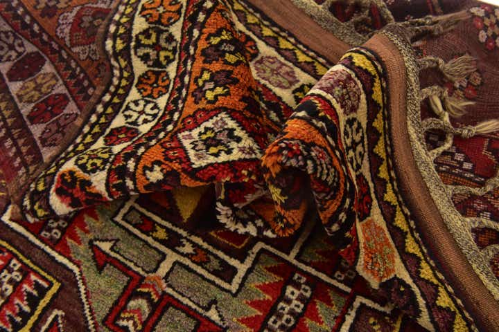 4' x 5' 7 Hand Knotted Anatolian Wool Rug