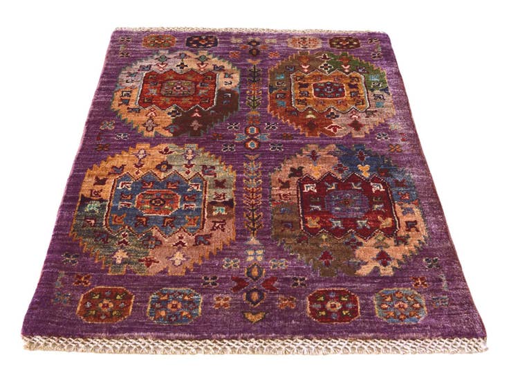 Detail image of 2' x 3' 2 Hand Knotted Ariana Ziegler Rug