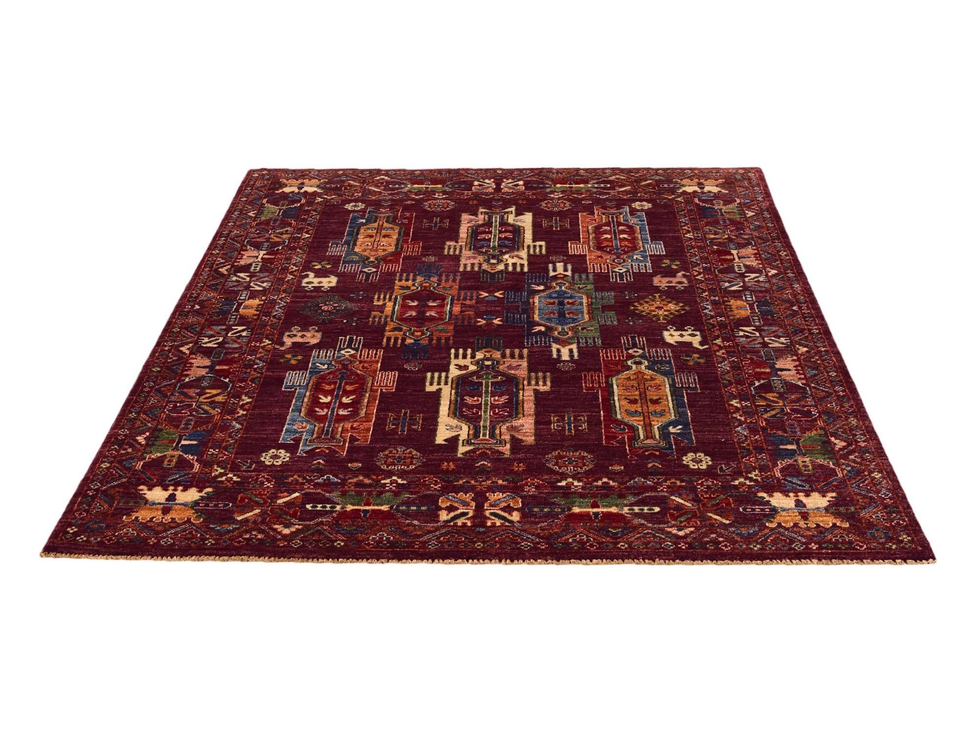 4' 11 x 6' 6 Hand Knotted Ariana Ziegler Rug