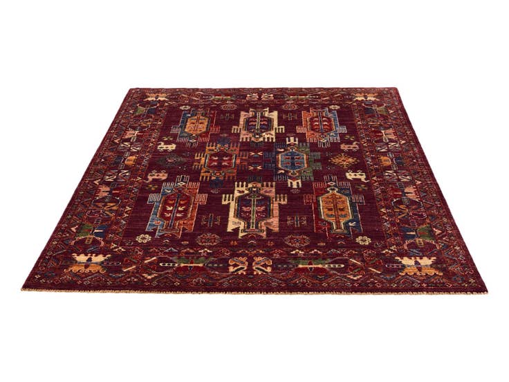 Detail image of 4' 11 x 6' 6 Hand Knotted Ariana Ziegler Rug