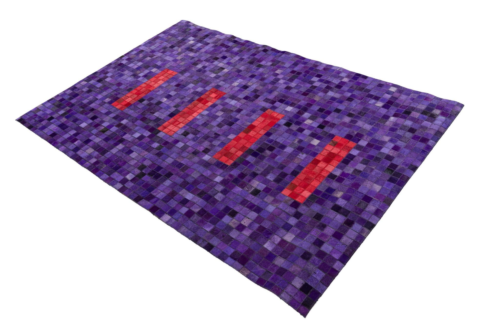 115cm x 175cm Cowhide Leather Alfombra