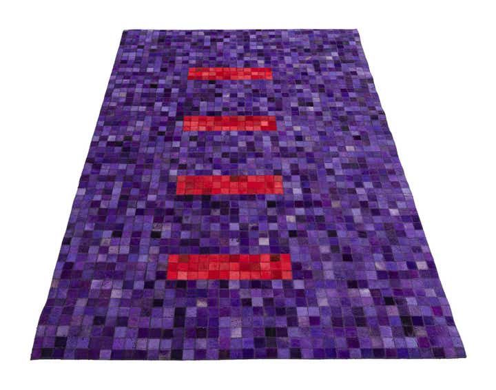 115cm x 175cm Cowhide Leather Alfombra
