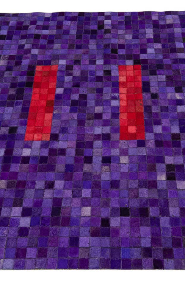 Detail image of 115cm x 175cm Cowhide Leather Alfombra