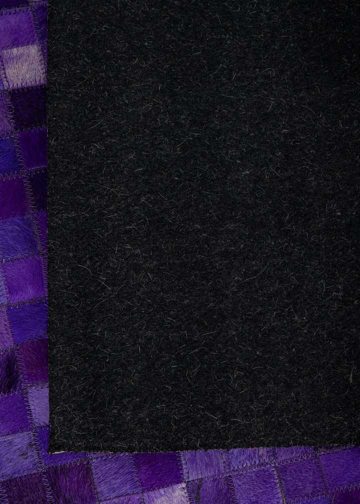 3' 10 x 5' 8 Cowhide Leather Rug