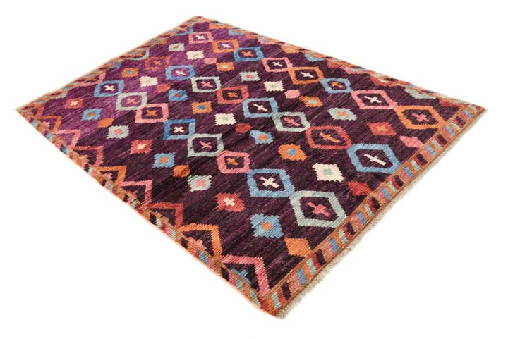 4' x 5' 11 Hand Knotted Darya Wool Rug