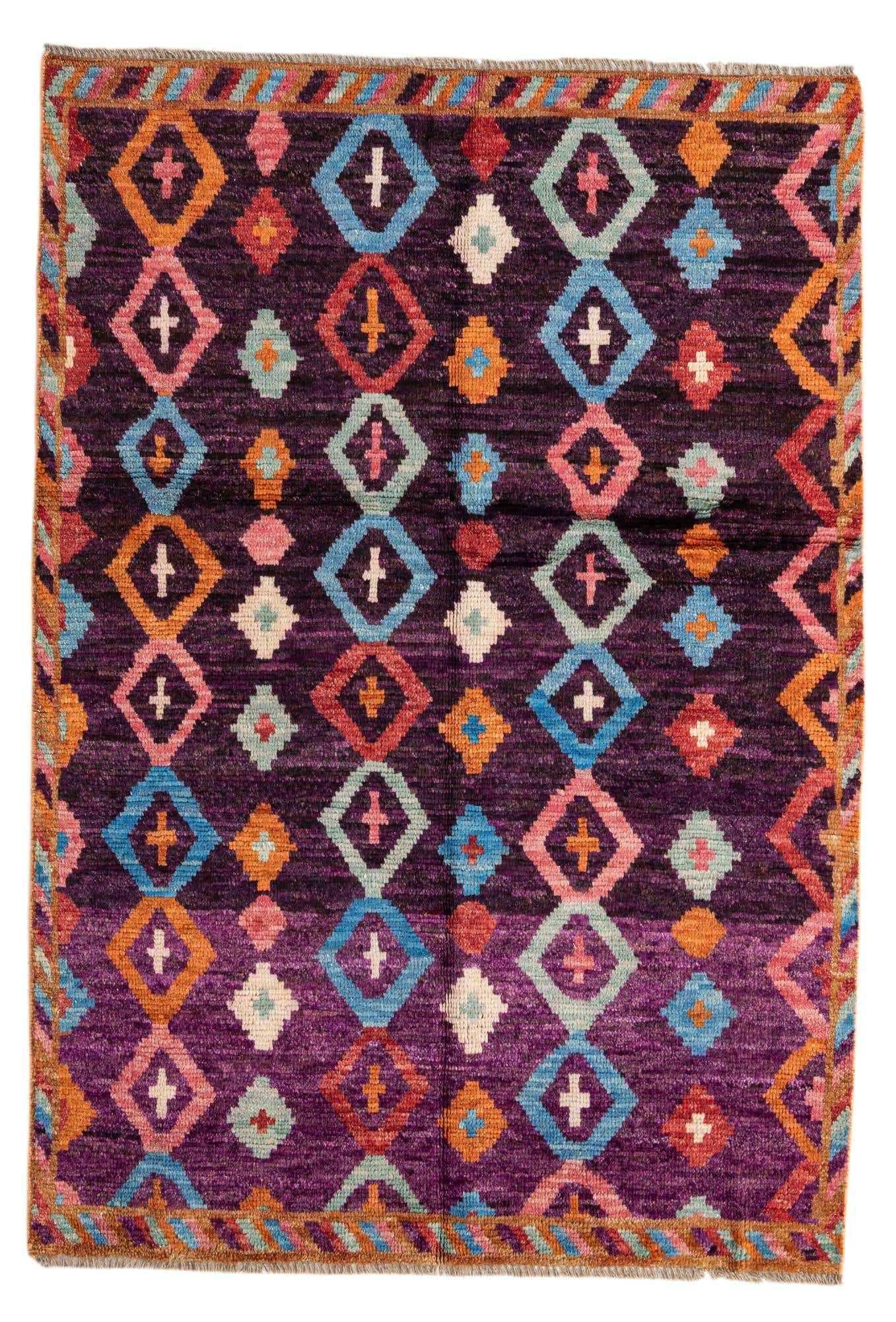 4' x 5' 11 Hand Knotted Darya Wool Rug