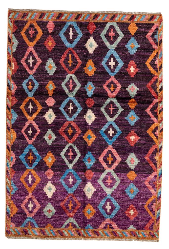 4' x 5' 11 Hand Knotted Darya Wool Rug