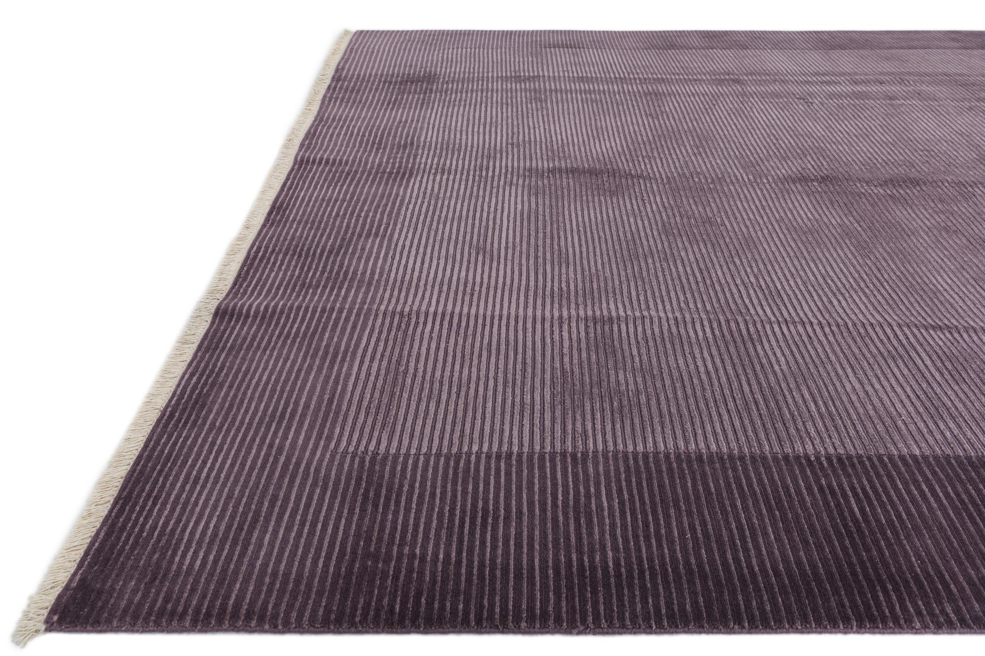8' x 11' 4 Hand Knotted Darya Wool Rug