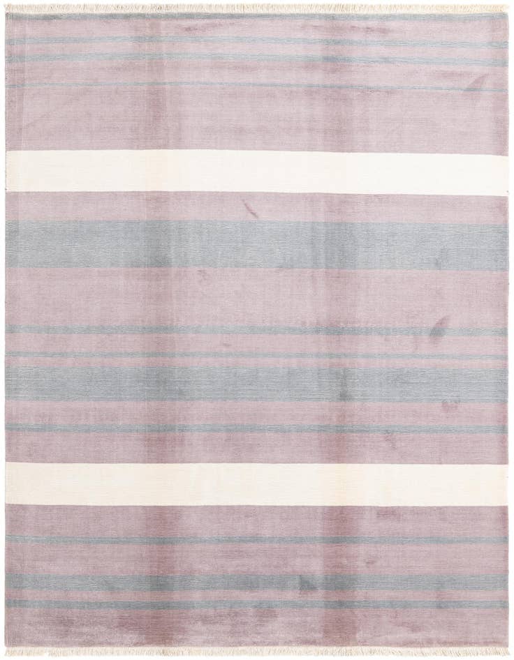 Detail image of 6' 6 x 9' 10 Hand Knotted Darya Wool Rug