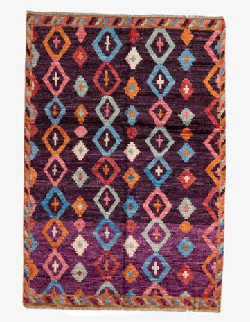 4' x 5' 11 Hand Knotted Darya Wool Rug