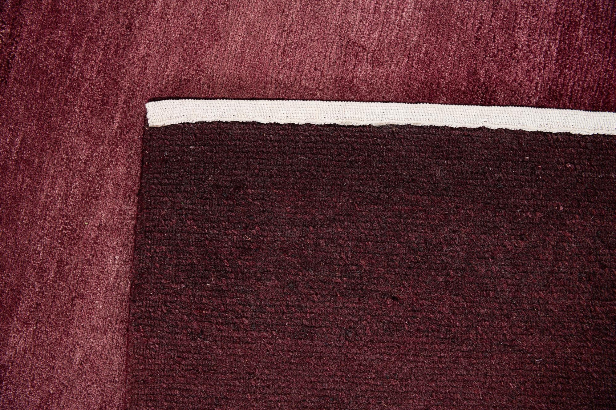 4' x 5' 10 Hand Knotted Gabbeh Wool Rug