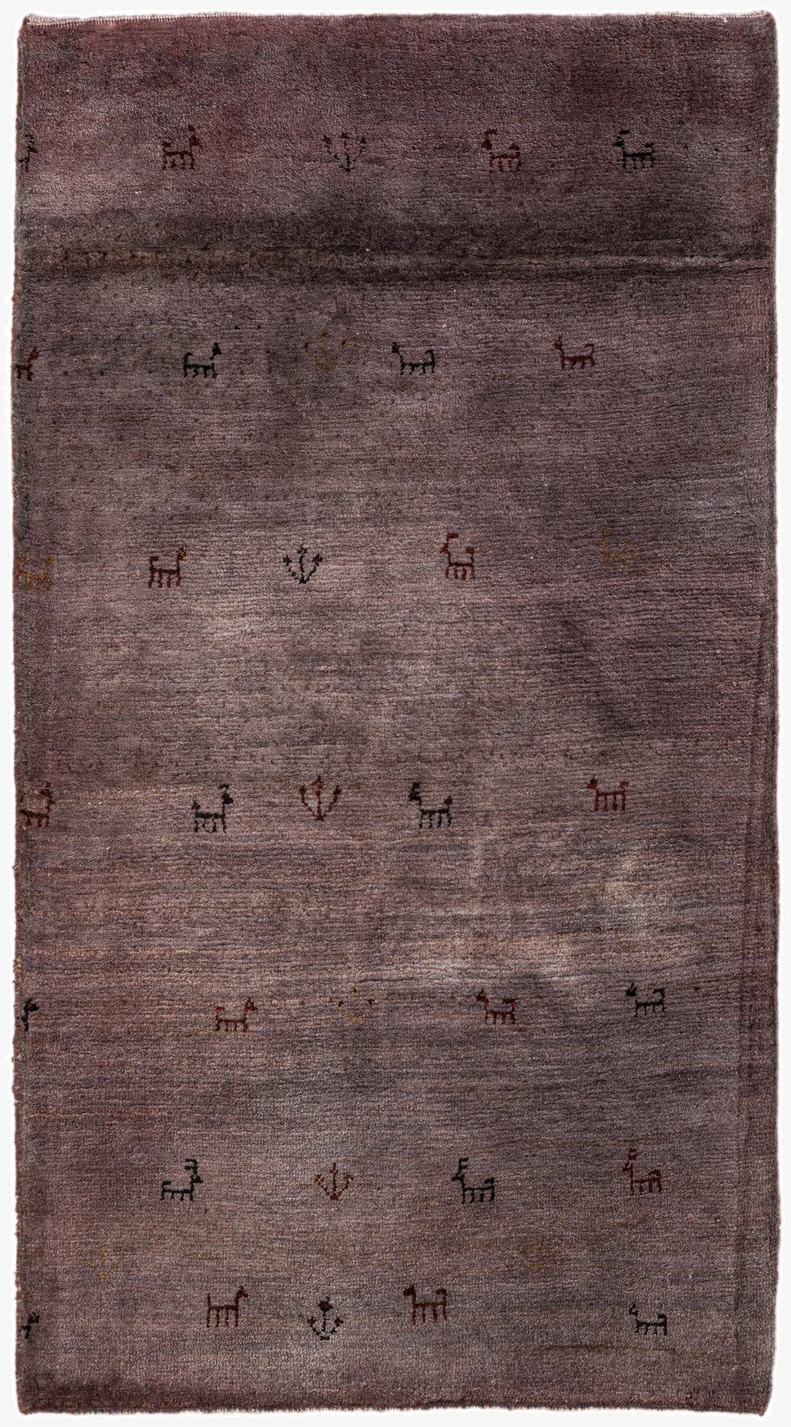 2' 8 x 4' 11  Hand Knotted Gabbeh Wool Rug