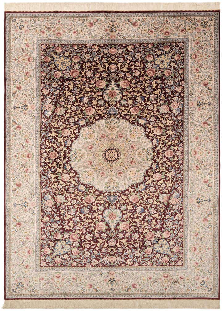 6' 3 x 10' Ghom Design Rug