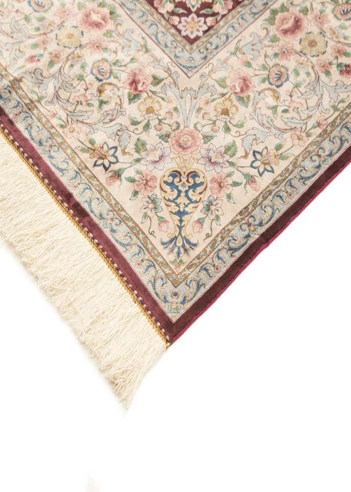 6' 3 x 10' Ghom Design Rug