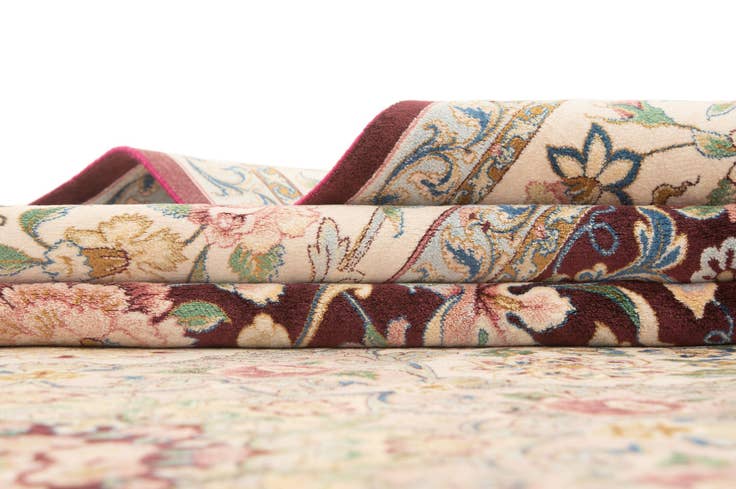 Detail image of 6' 3 x 10' Ghom Design Rug